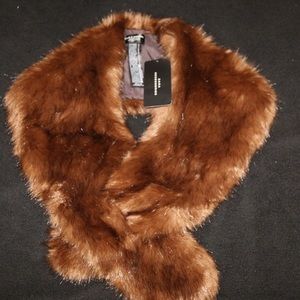 Zara fur faux scarf